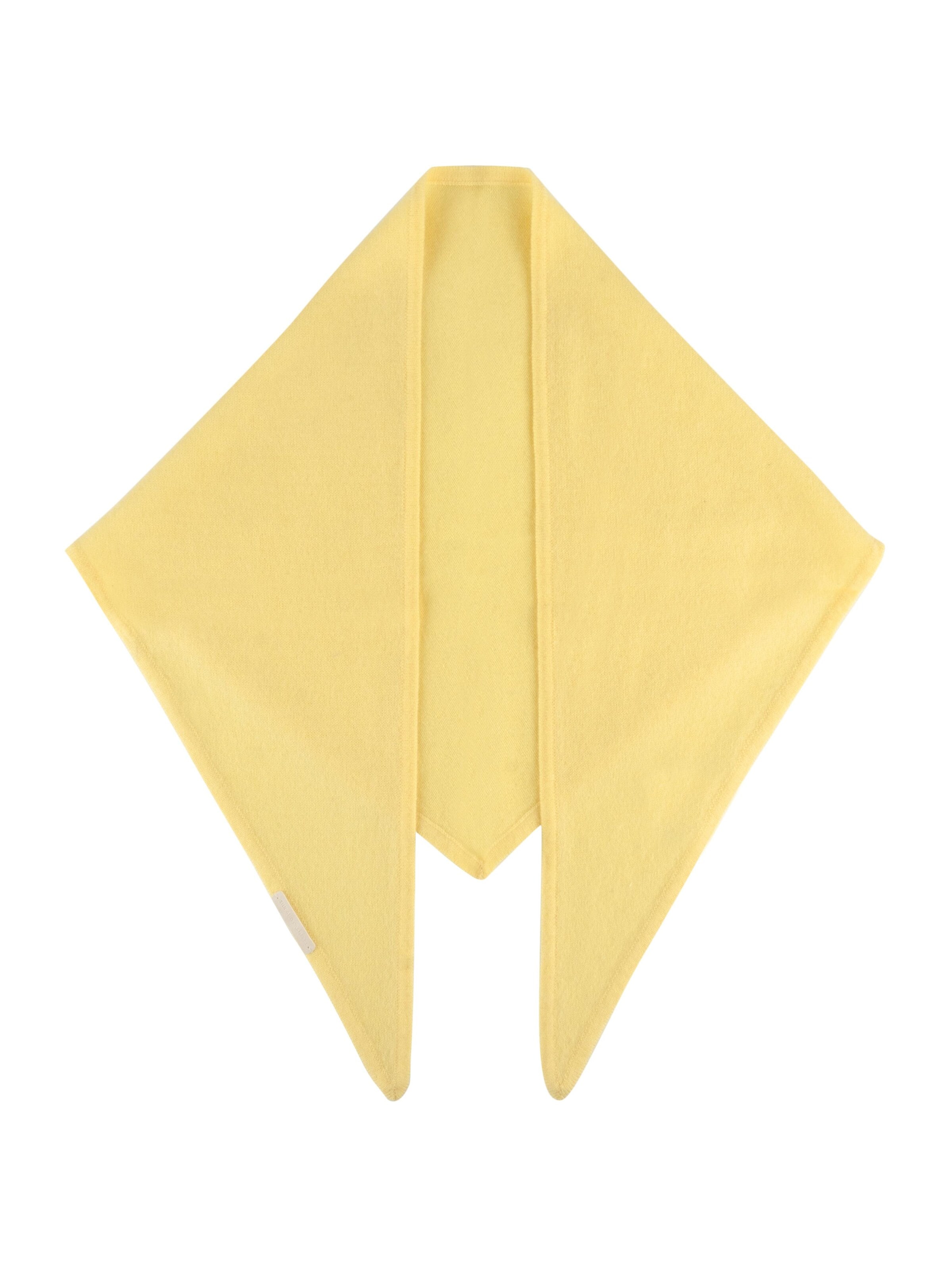 Écharpe SILK & CASHMERE en jaune : devant