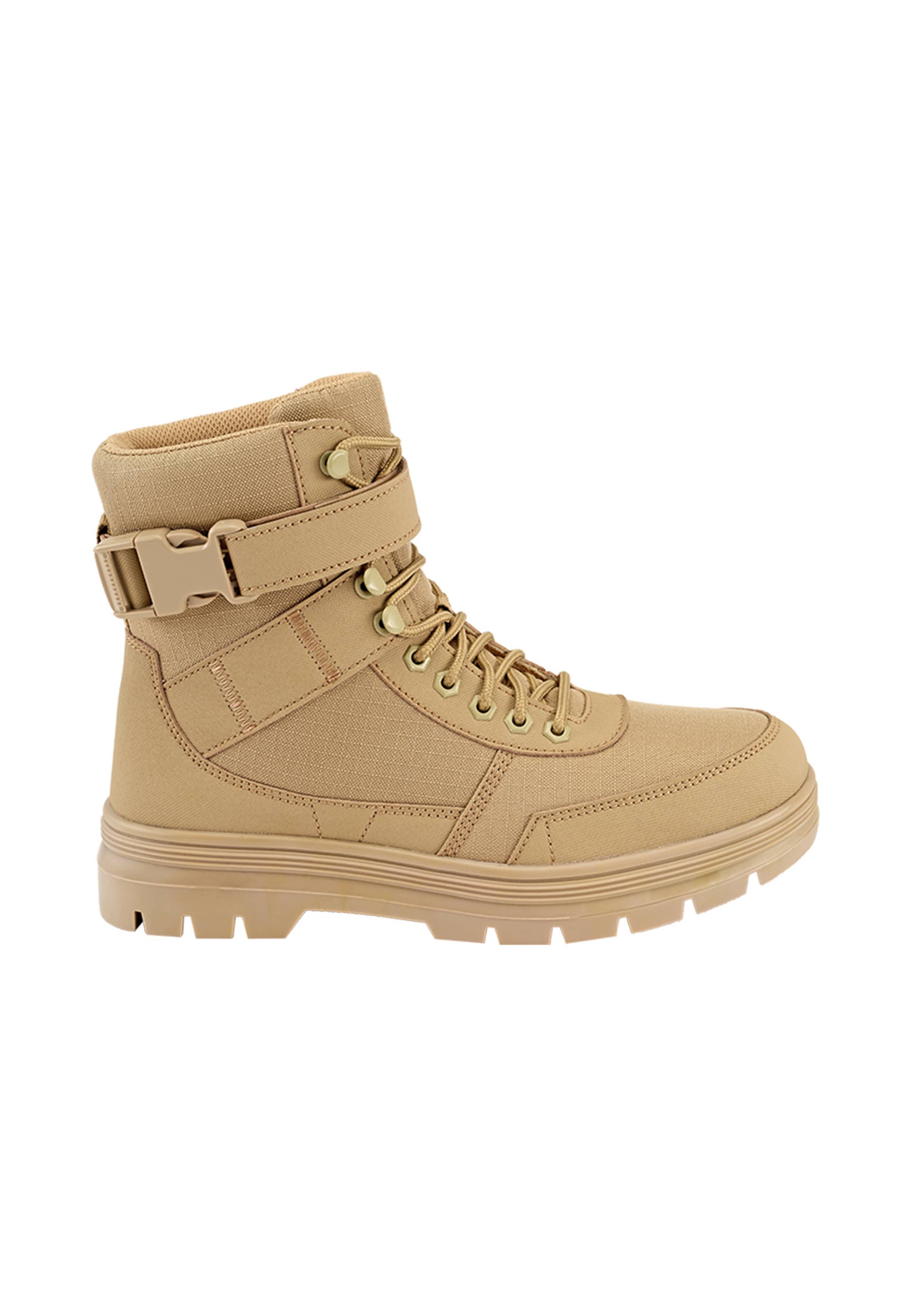 Brandit Schnürstiefelette in Beige: Vorderseite
