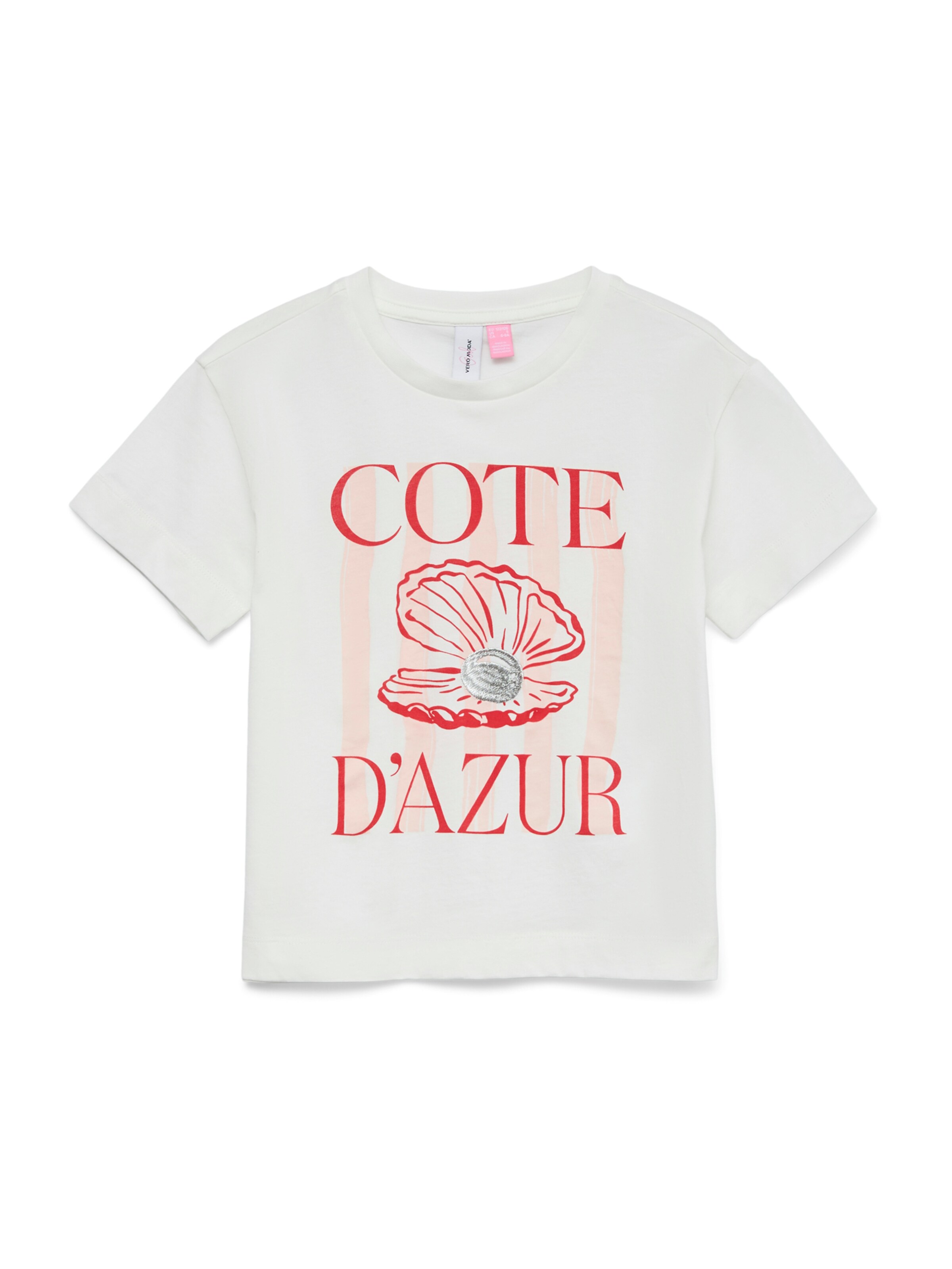 Vero Moda Girl - Camiseta 'VMGINA METTE' en blanco: frente