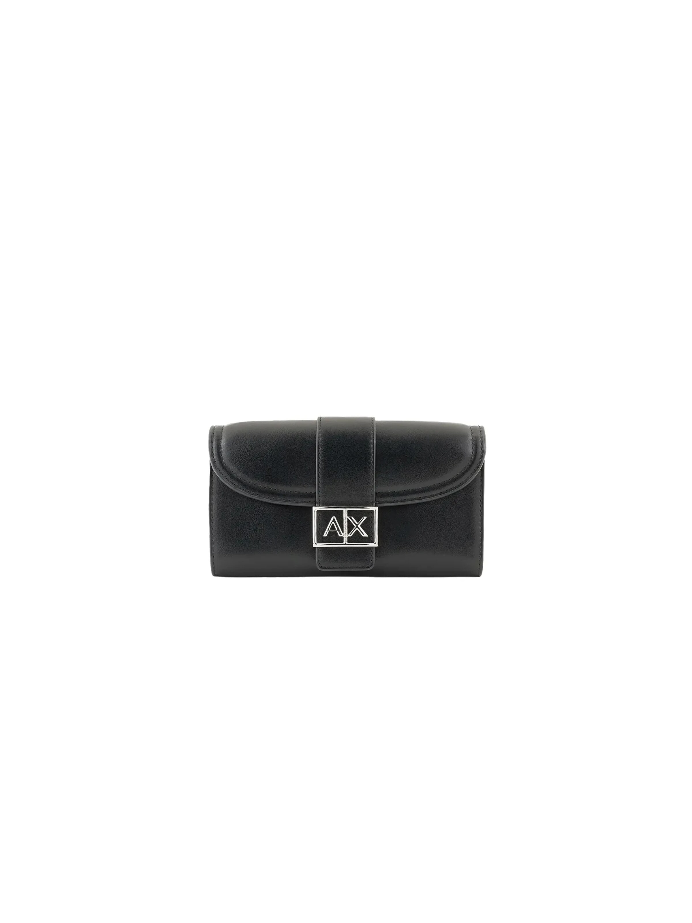 ARMANI Portemonnee 'AX classic' in Zwart: voorkant