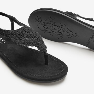 Flip-flops de la LASCANA pe negru