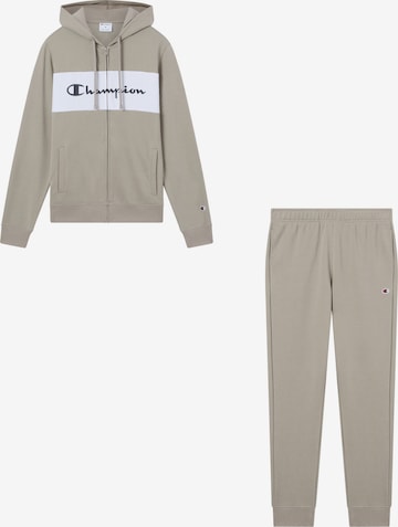 Champion Authentic Athletic Apparel Sweatsuit in Grey: front