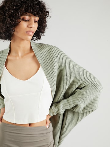 ABOUT YOU Knit Cardigan 'Sally ' in Green