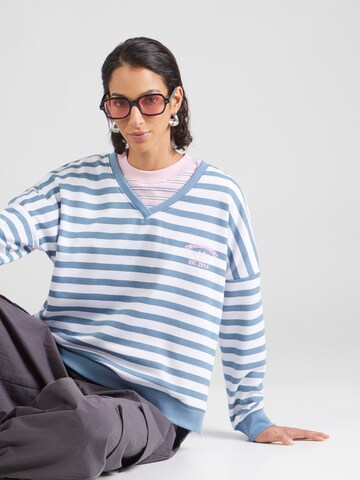 Zwillingsherz Pullover in Blau: Vorderseite