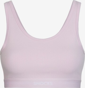 SNOCKS Boxer shorts 'Soft-Bra' in Purple: front