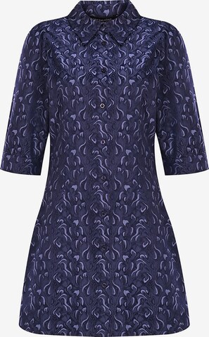 FRESHLIONS Kleid 'Neria' in Blau: Vorderseite