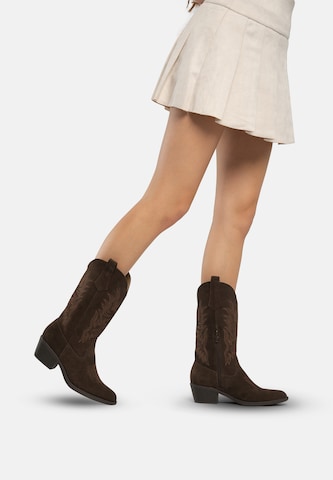 Salinyang Comwboystøvler i brun