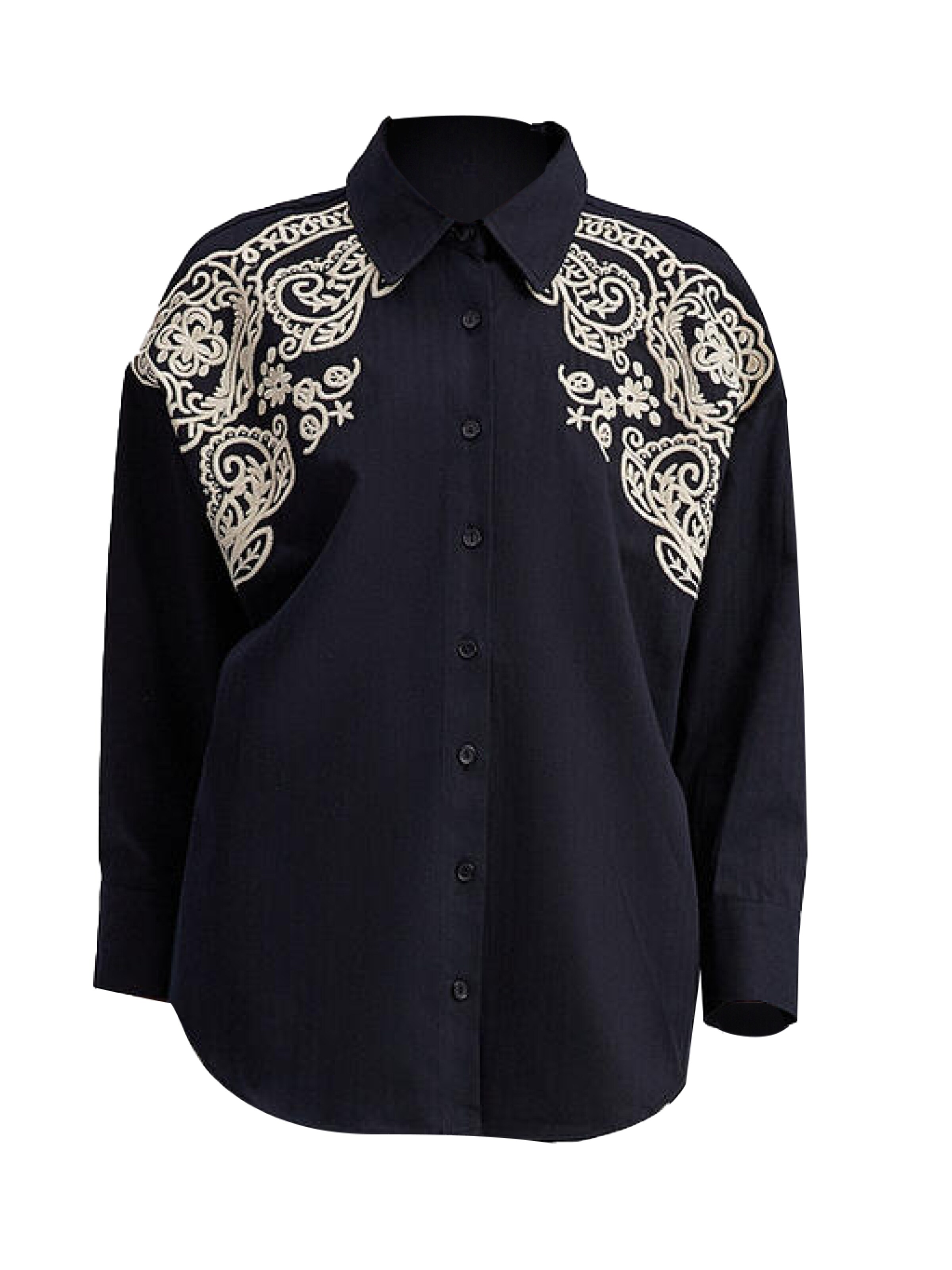 Touche Prive Bluse in schwarz / weiß, Produktansicht