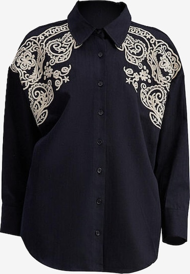 Touche Prive Bluse in schwarz / weiß, Produktansicht