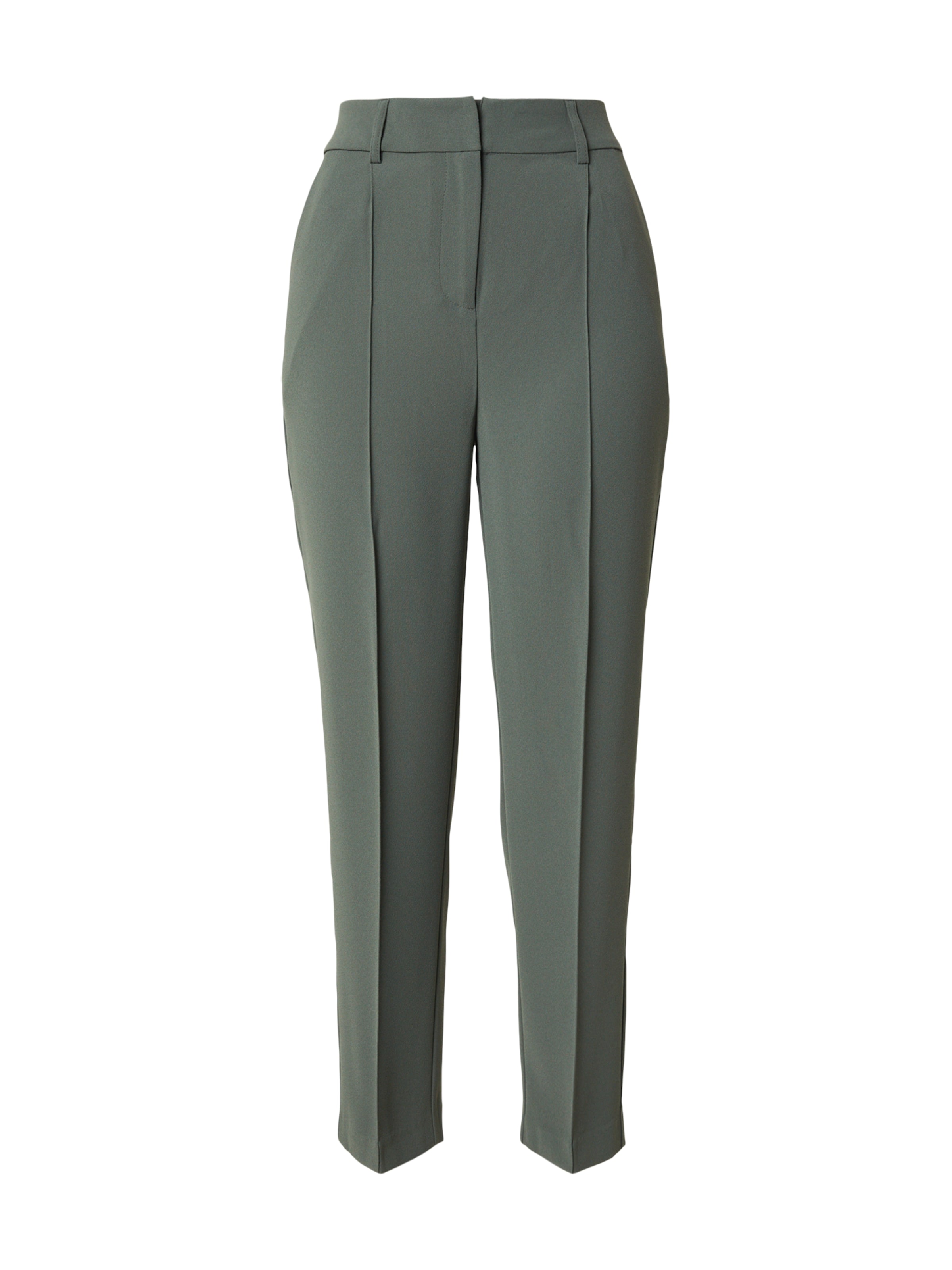 Tapered Pantaloni con piega frontale 'Elsa' di ABOUT YOU in verde: frontale