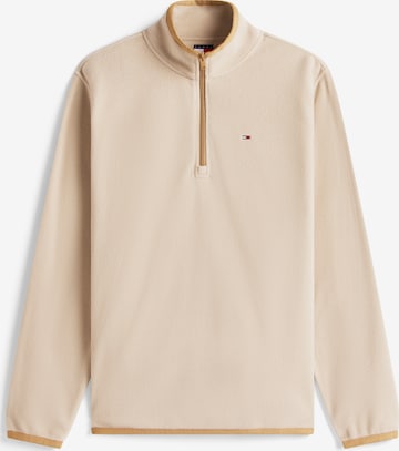 Tommy Jeans Пуловер в бежово: отпред