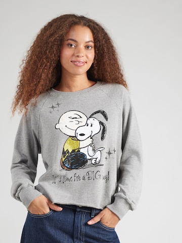 PRINCESS GOES HOLLYWOOD Mikina 'Peanuts Hug' – šedá: přední strana