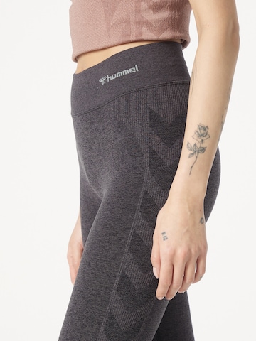 Hummel Skinny Sportbroek in Zwart