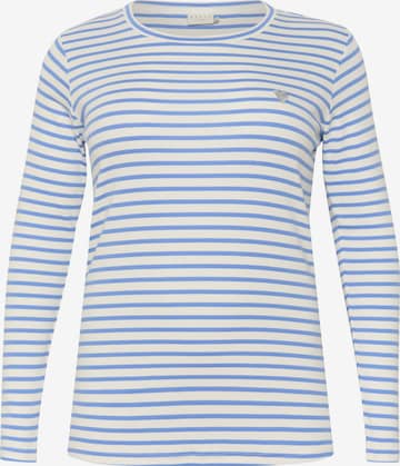 KAFFE CURVE - Camiseta 'Lia' en azul: frente