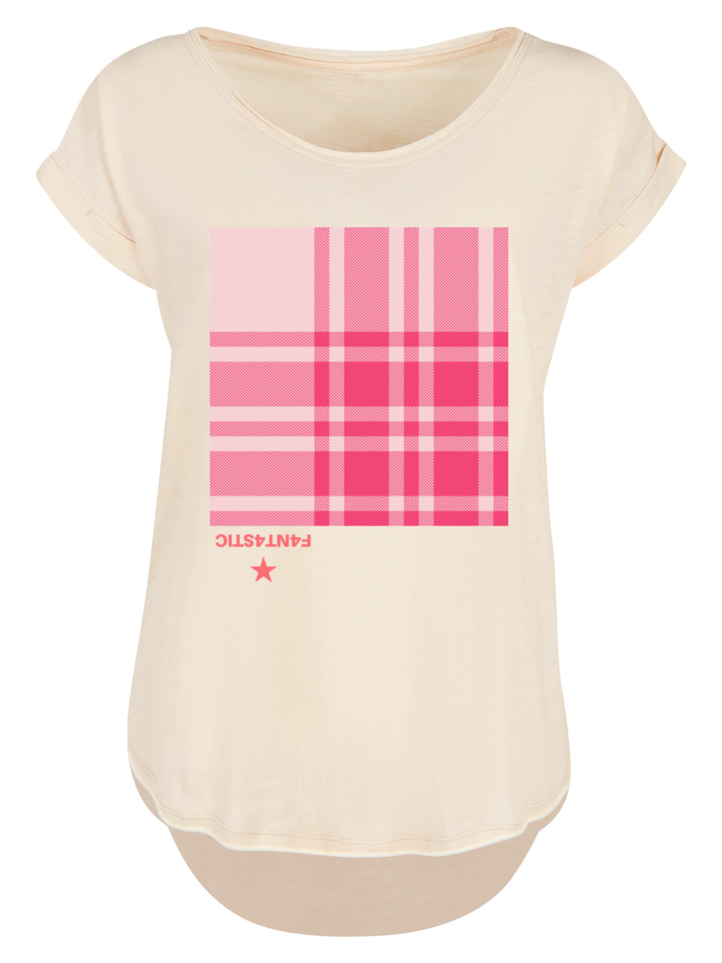 T-shirt F4NT4STIC en beige : devant