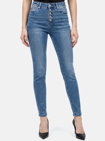 Skinny Jean 'F136' Tazzio en bleu : devant