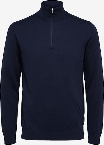 SELECTED Sweater 'Berg' in Blue: front