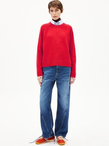 ARMEDANGELS Strickpullover LILIRIAA REGLANA in Rot