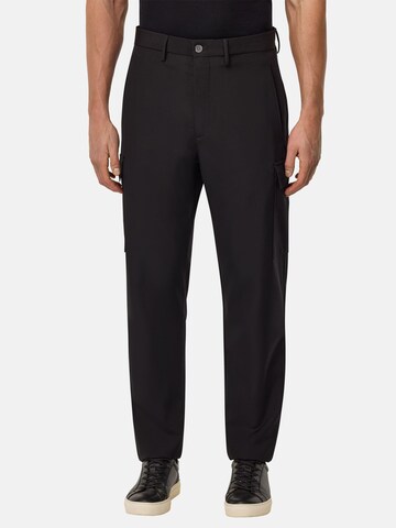 Slimfit Pantaloni cargo 'B Travel' di Boggi Milano in nero: frontale