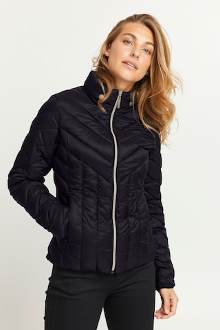 Fransa Between-Season Jacket 'PADMA' in Black: front