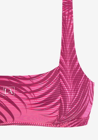 LASCANA ACTIVE Athletic Bikini Top in Pink