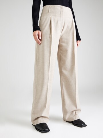 Wide Leg Pantalon à pince GERRY WEBER en beige : devant