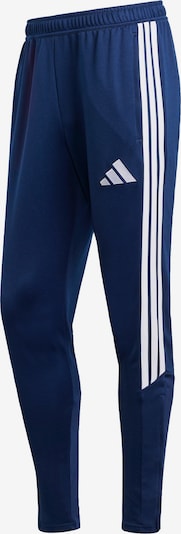 S/įprastas ilgis dydžio Sportinės kelnės 'Tiro26' iš ADIDAS PERFORMANCE, spalva – tamsiai mėlyna / balta, Prekių apžvalga