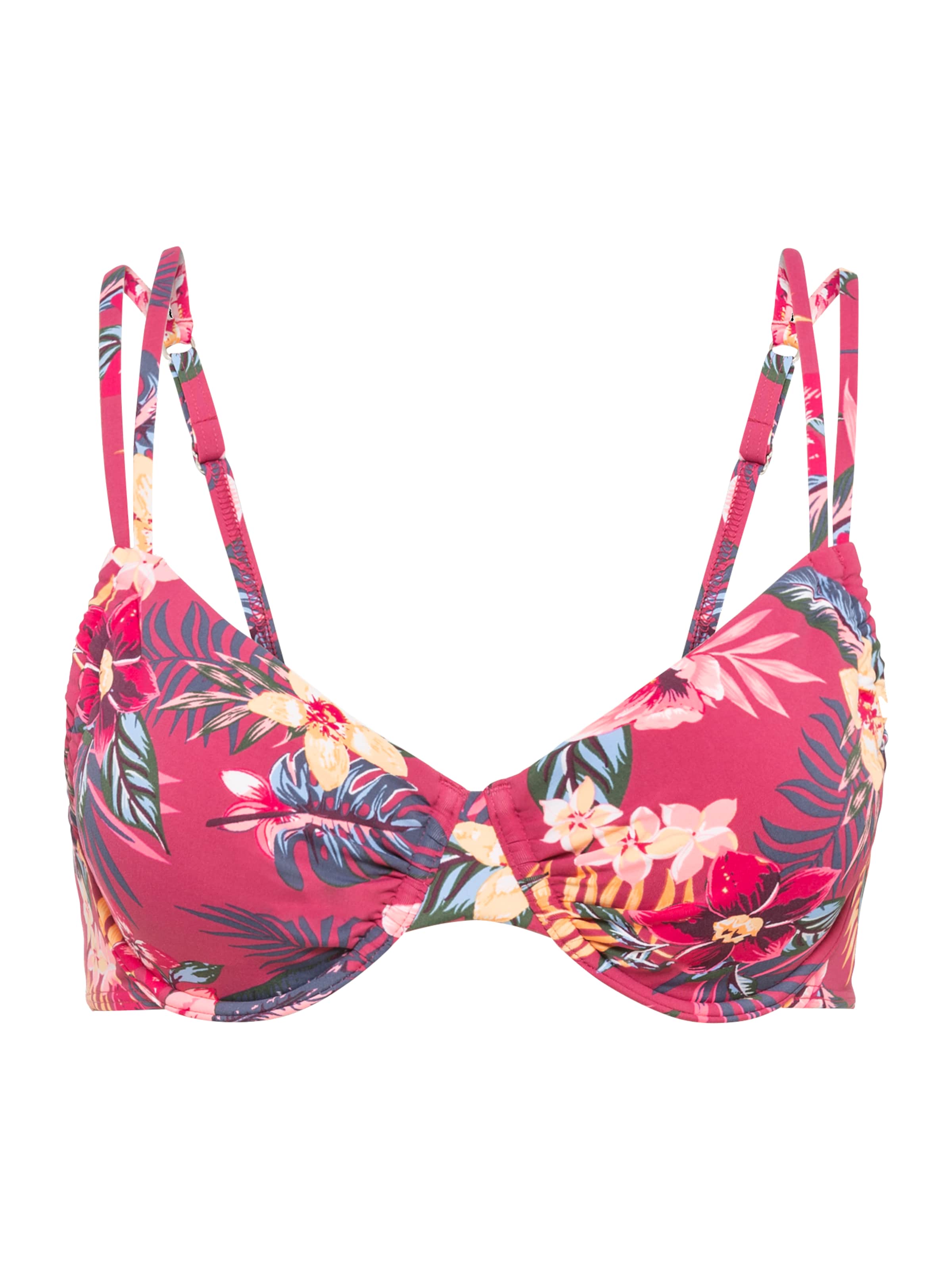 s.Oliver T-shirt Bikinioverdel 'Larika' i rød: forside