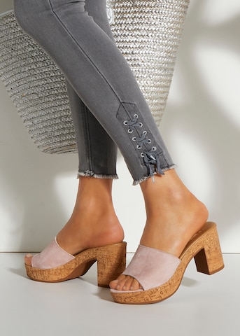 Mule LASCANA en rose : devant