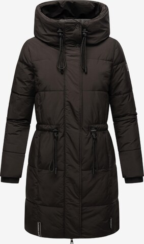NAVAHOO Χειμερινό παλτό 'Zuckertatze XIV' σε μαύρο: μπροστά