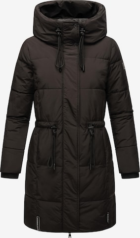 NAVAHOO Winter coat 'Zuckertatze XIV' in Black: front