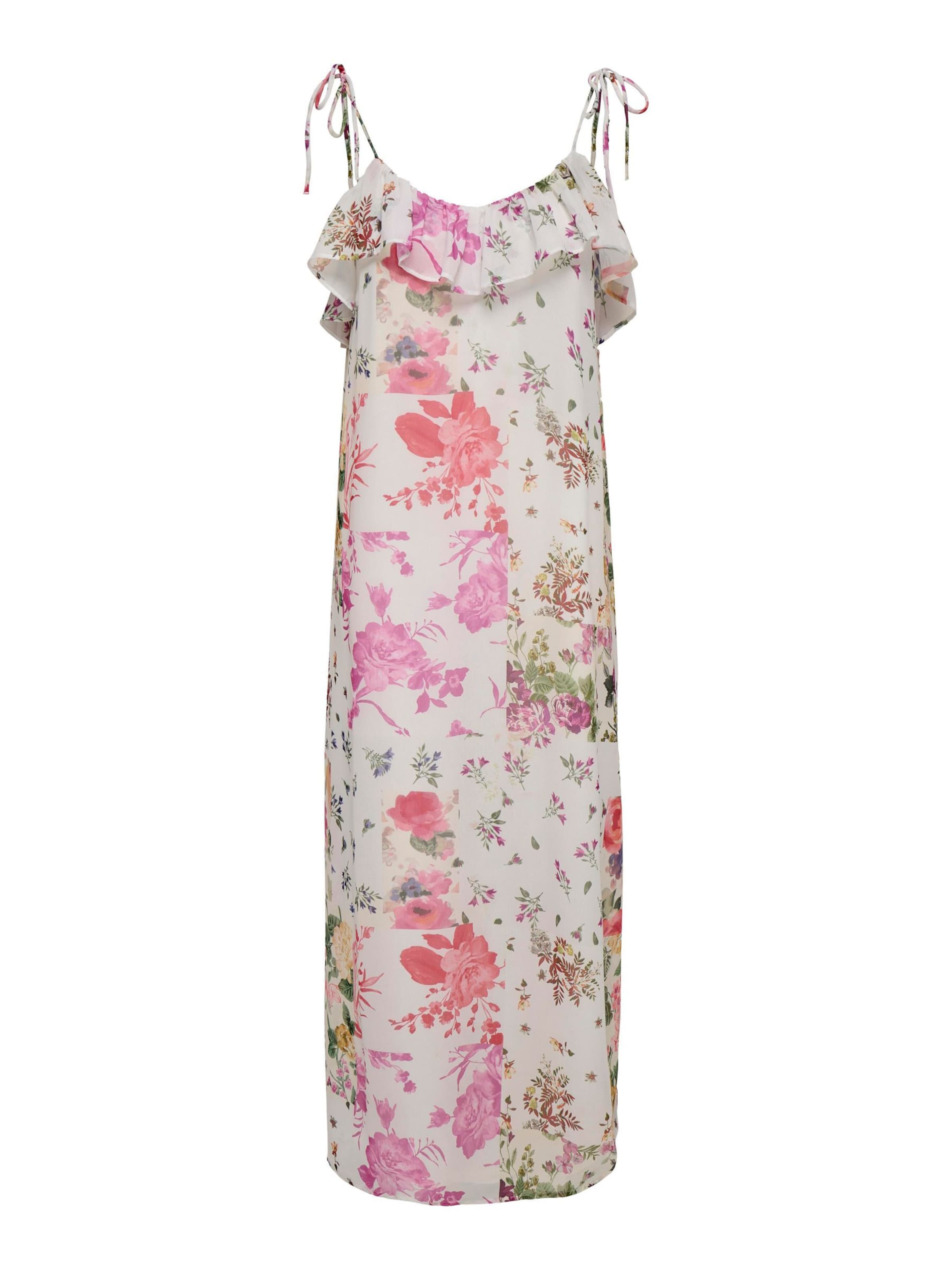 ONLY Vestido 'ONLMILLA' en verde / lila / rojo / blanco, Vista del producto