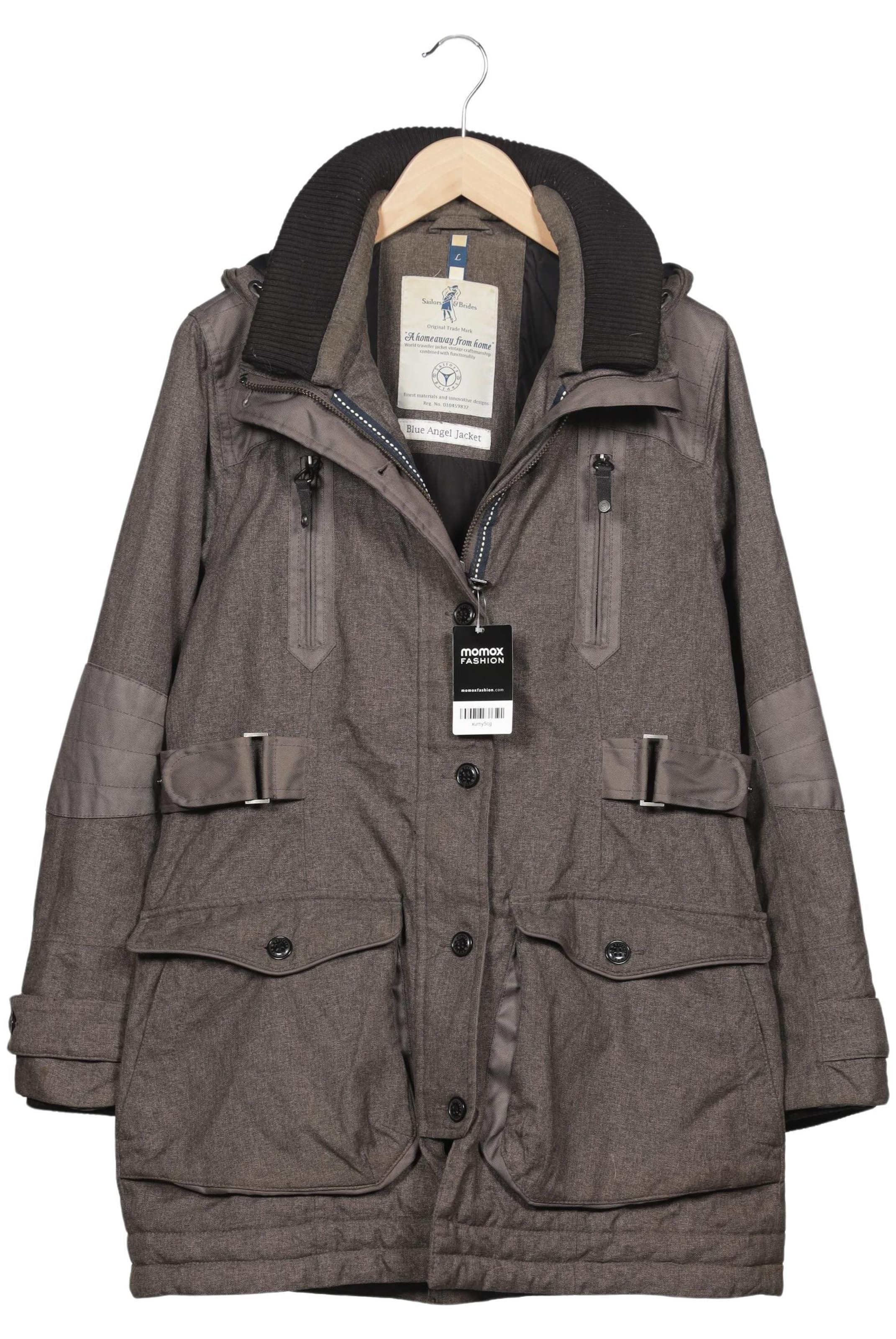 Sailors & Brides Jacket & Coat in L in Grey: front