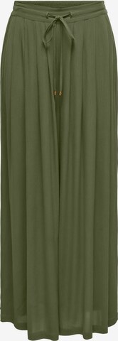 ONLY Zvonové kalhoty Kalhoty 'CHIARA' – zelená: přední strana