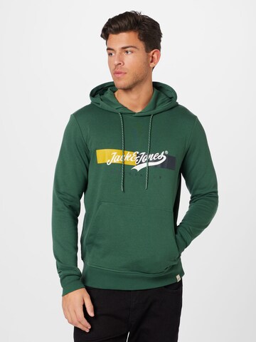 JACK & JONES Sweatshirt 'Becks' in Green: front