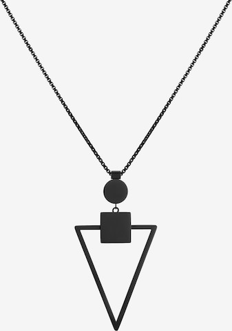 Liebeskind Berlin Necklace 'Dreieck' in Black: front