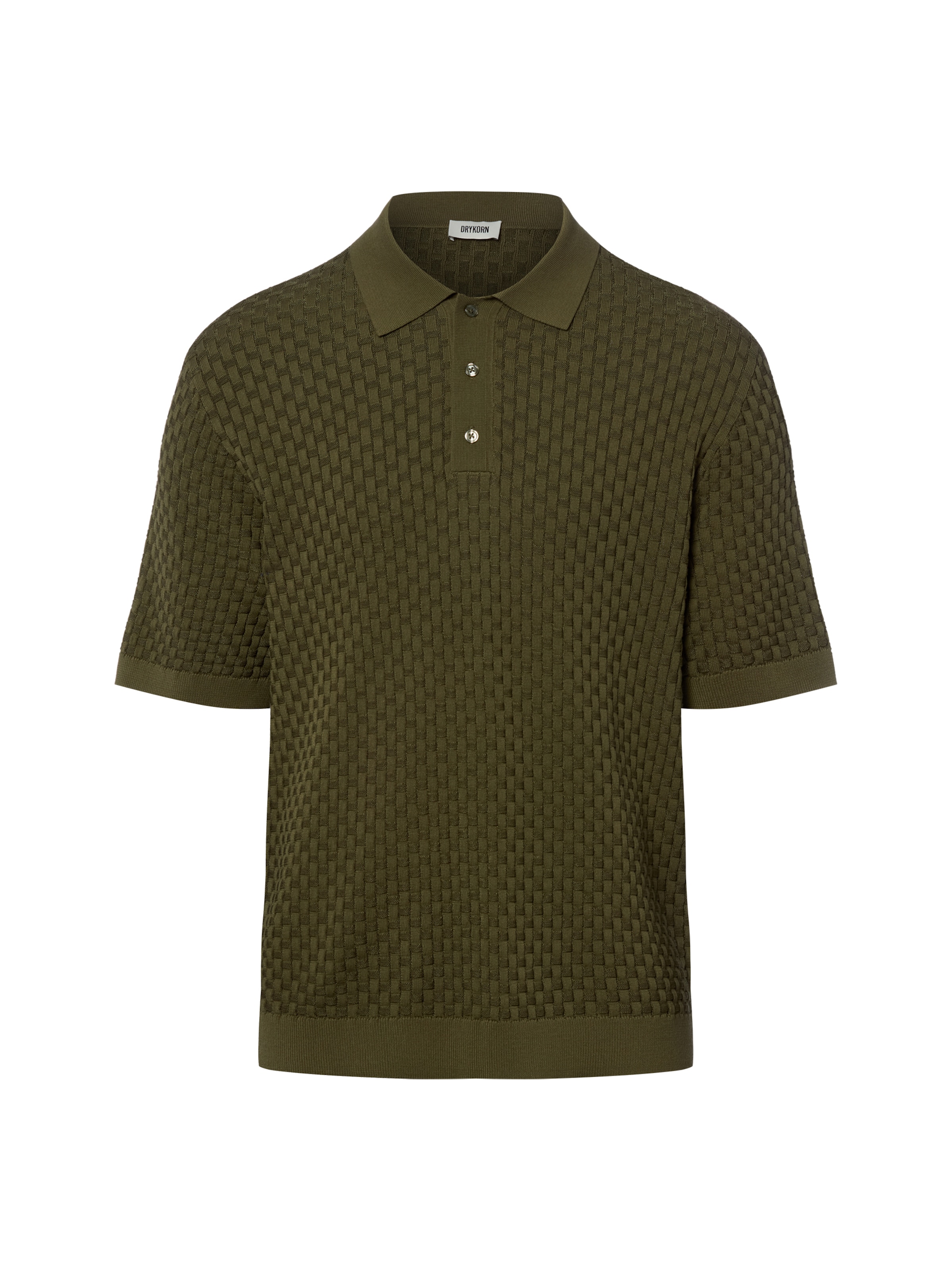 DRYKORN Poloshirt 'Tamian' in Grün: Vorderseite