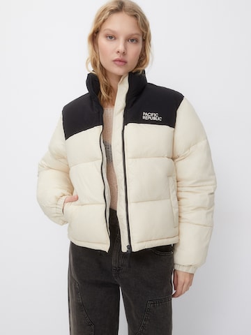 Pull&Bear Vinterjakke i beige: forside