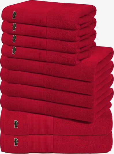 Asciugamano LACOSTE di colore rosso, Visualizzazione prodotti