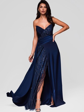 Ombre Abendkleid‌‌‌‌‌‌ in Blau