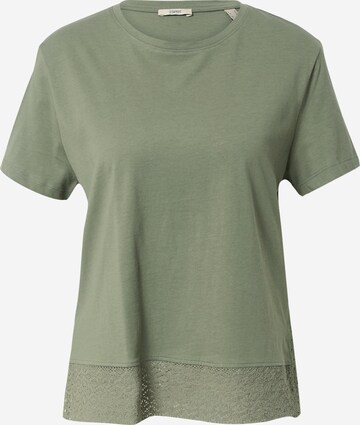 T-shirt ESPRIT en vert : devant