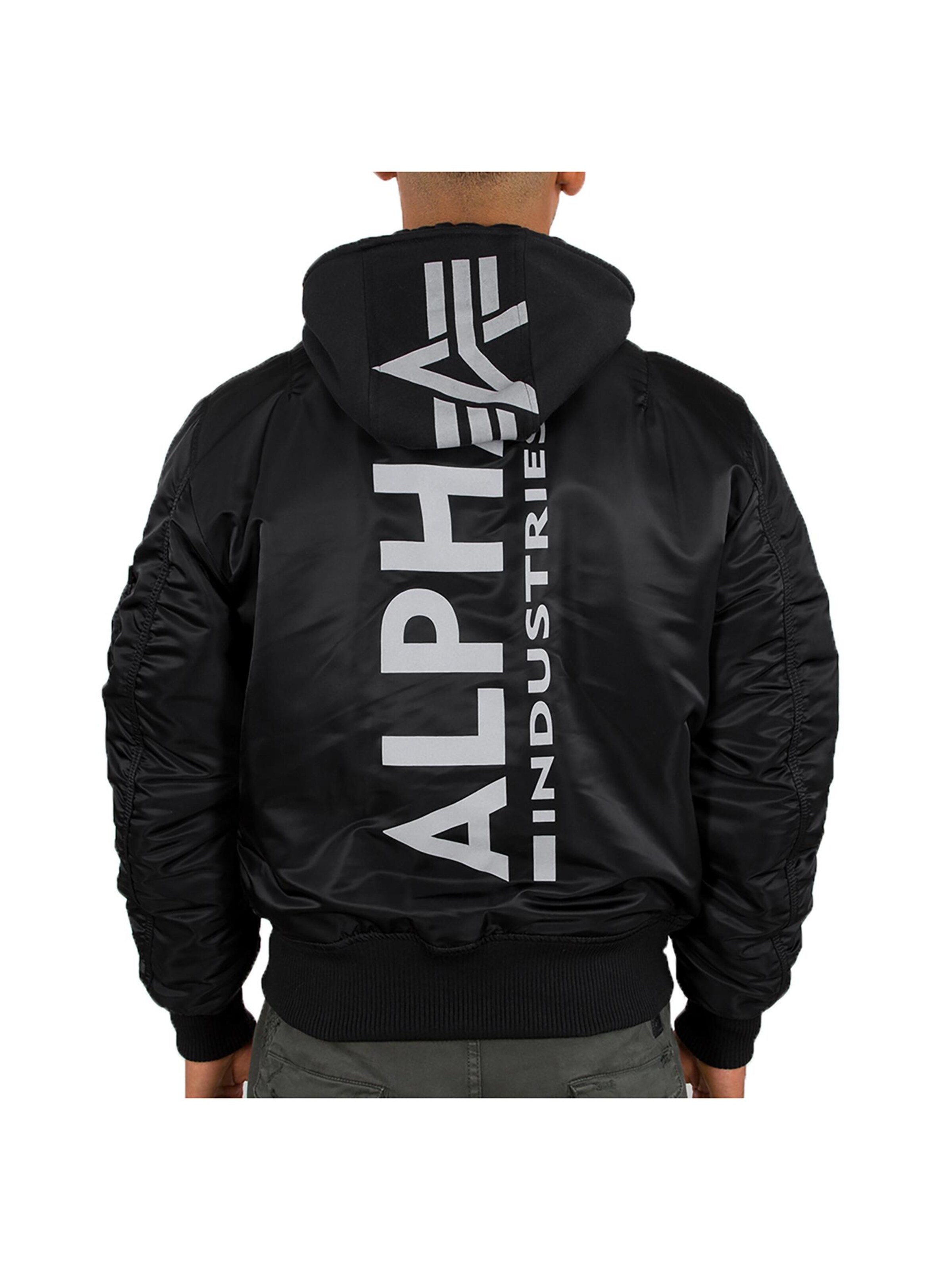 ALPHA INDUSTRIES Übergangsjacke 'MA-1 ZH'‌‌‌‌‌‌‌‌ in Schwarz