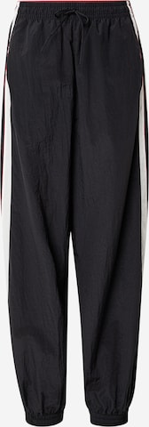 juoda ADIDAS ORIGINALS Laisvas Kelnės 'SANTIAGO': priekis