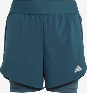 ADIDAS SPORTSWEAR Regular Sports trousers 'Two-In-One Aeroready ' in Blue: front