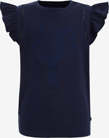 T-Shirt WE Fashion en bleu : devant