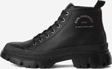 Karl Lagerfeld Nauhabootsit 'Maison' värissä musta: etupuoli