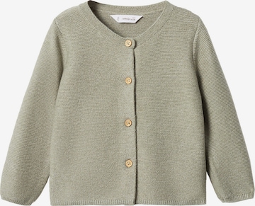 MANGO KIDS Knit Cardigan 'BOBA6' in Green: front