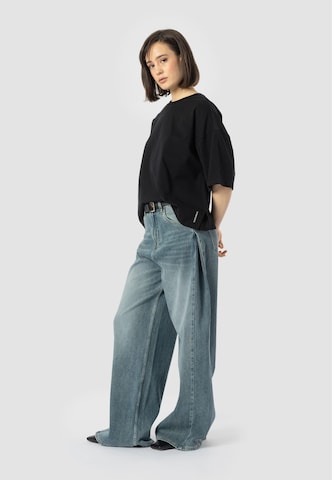 Wide Leg Jean 'Eireen' Elias Rumelis en bleu