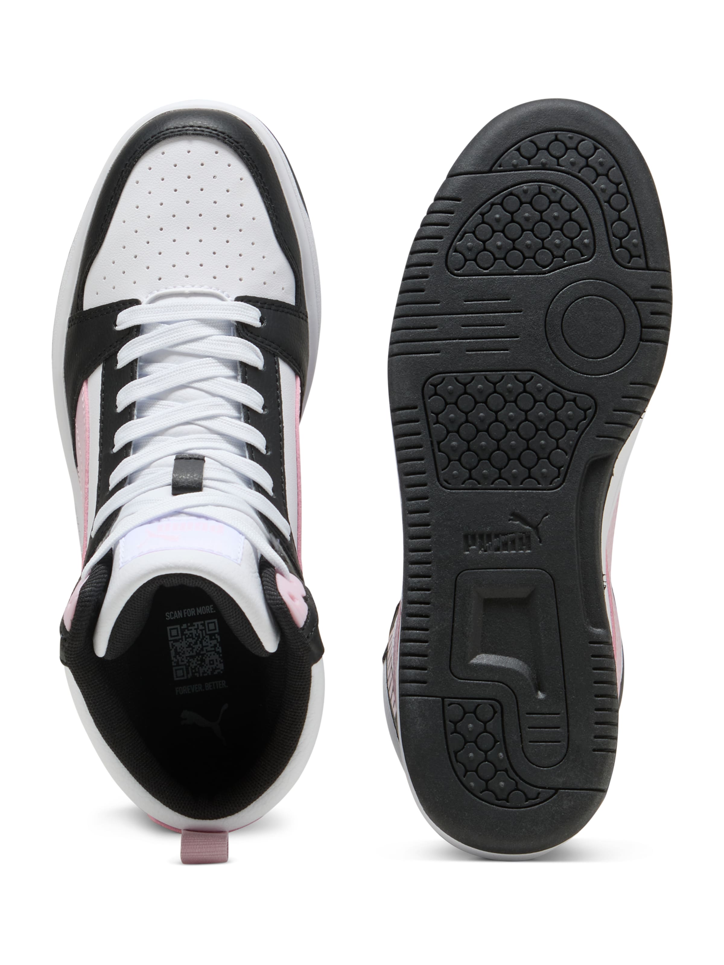 PUMA Σνίκερ ψηλό 'Rebound V6' σε λευκό