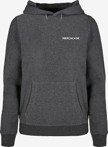 Merchcode Sweatshirt 'Break The Rules' in Grey: front